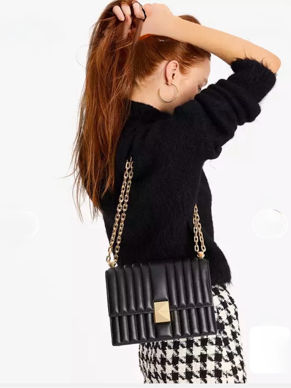 ♠️ kate spade Deco Quilted Chain Shoulder Bag